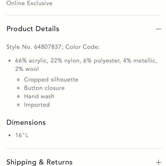 Anthropologie Maeve Sparkle & Shine Cropped Vest - Picture 4 of 9